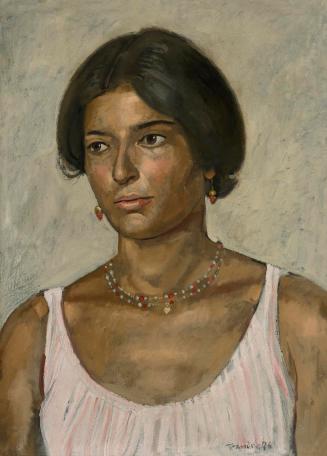 Portrait of Despina with necklace and earrings